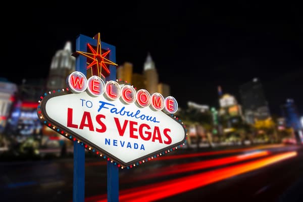 アメリカラスベガスの夜景